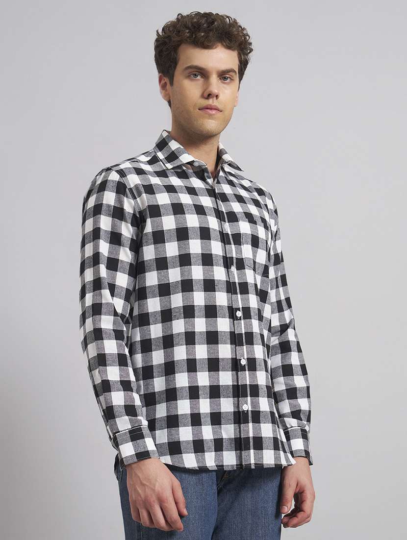 men checkered long sleeve regular fit casual shirt - 22541949 -  Standard Image - 2