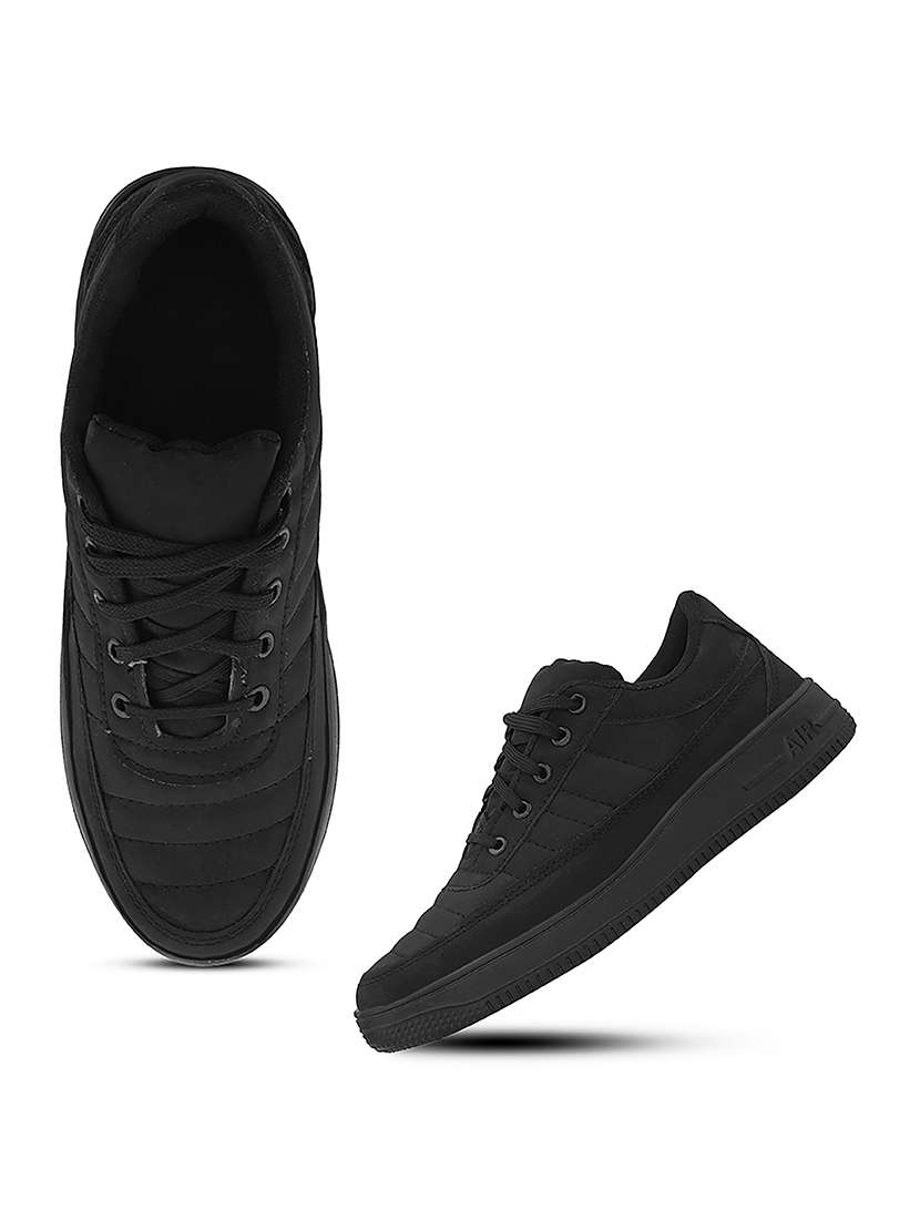 men solid lace up sneakers - 22542066 -  Standard Image - 2