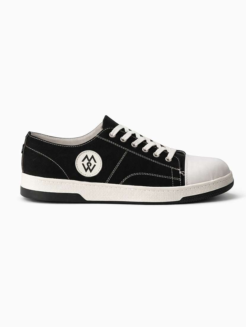 men solid lace up sneakers - 22542076 -  Standard Image - 2