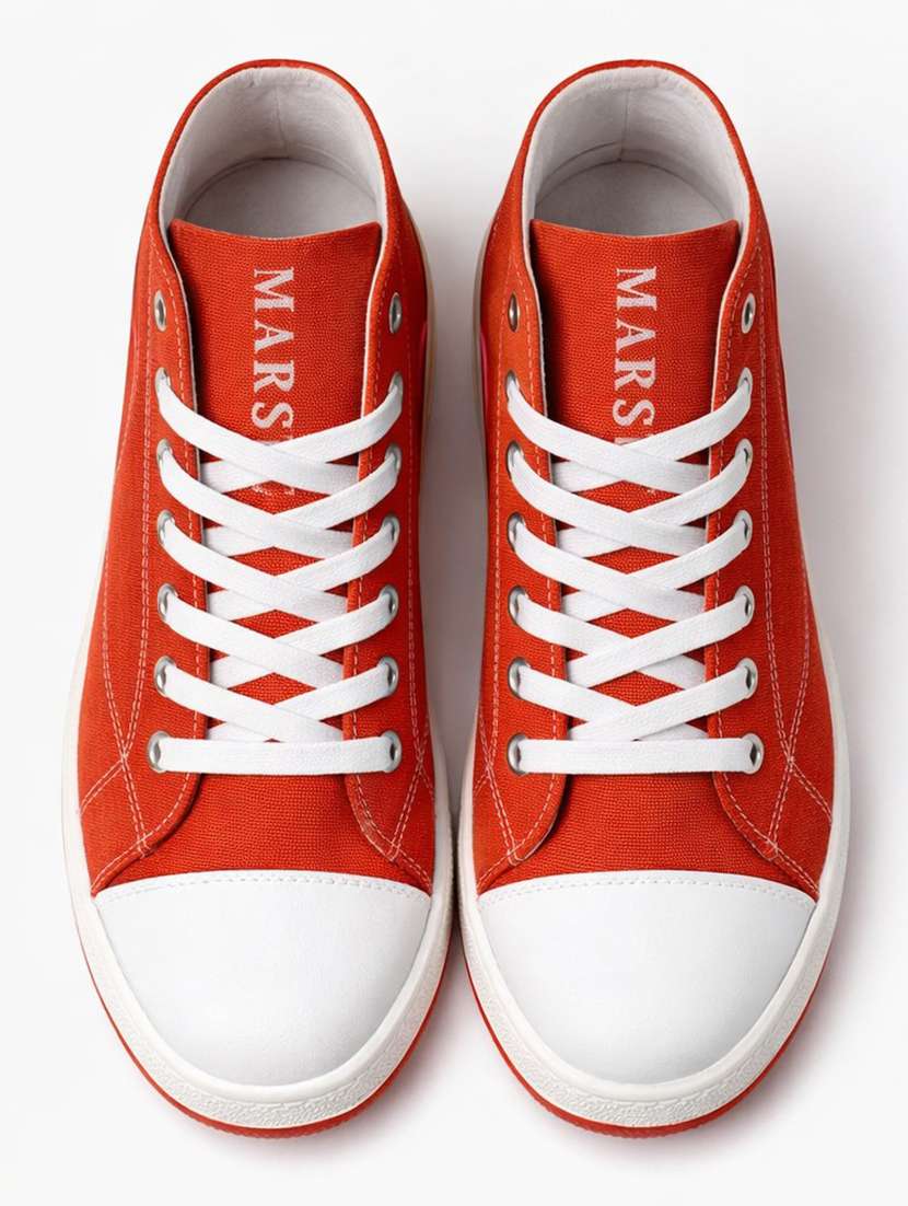 men solid lace up high ankle sneakers - 22542081 -  Standard Image - 2