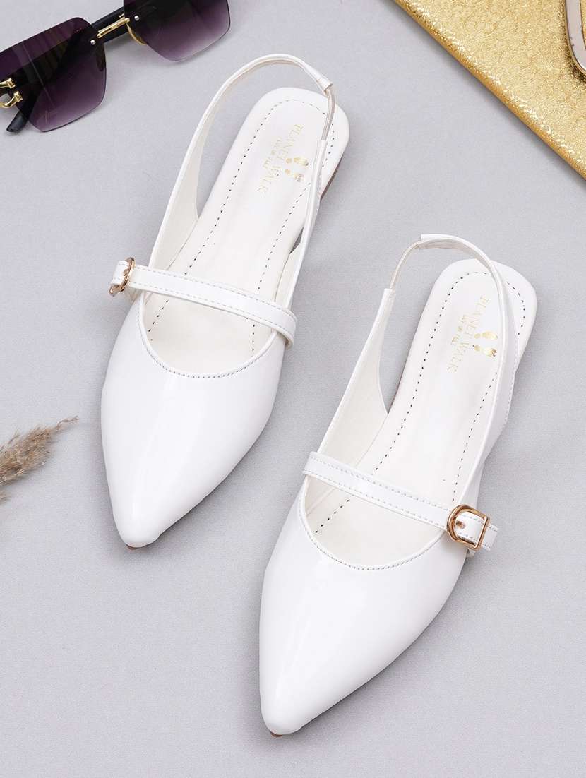 women solid back strap flat sandal