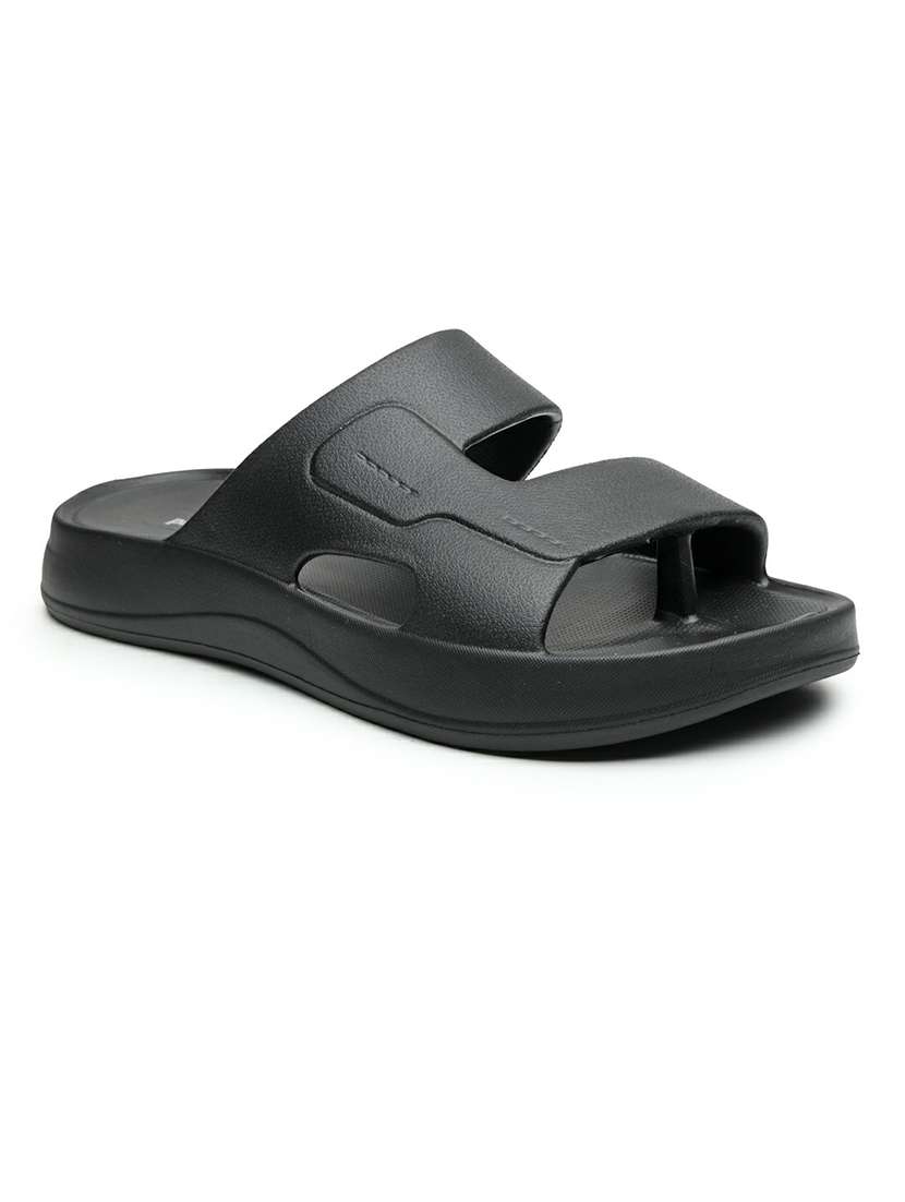 Men Black Toe Seperator Slider - 22542721 -  Standard Image - 2