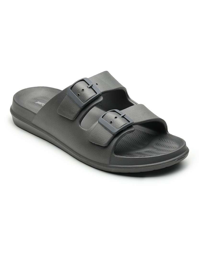 men grey slip on slider - 22542723 -  Standard Image - 2