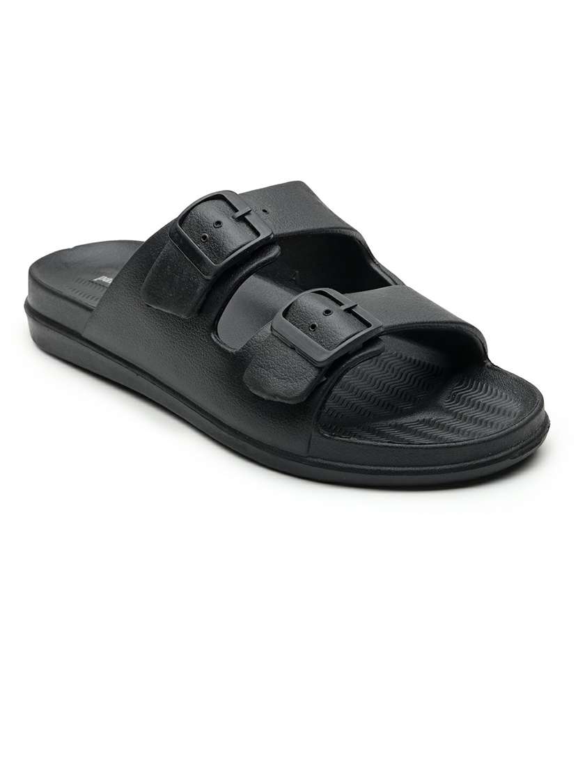 men black slip on slider - 22542724 -  Standard Image - 2