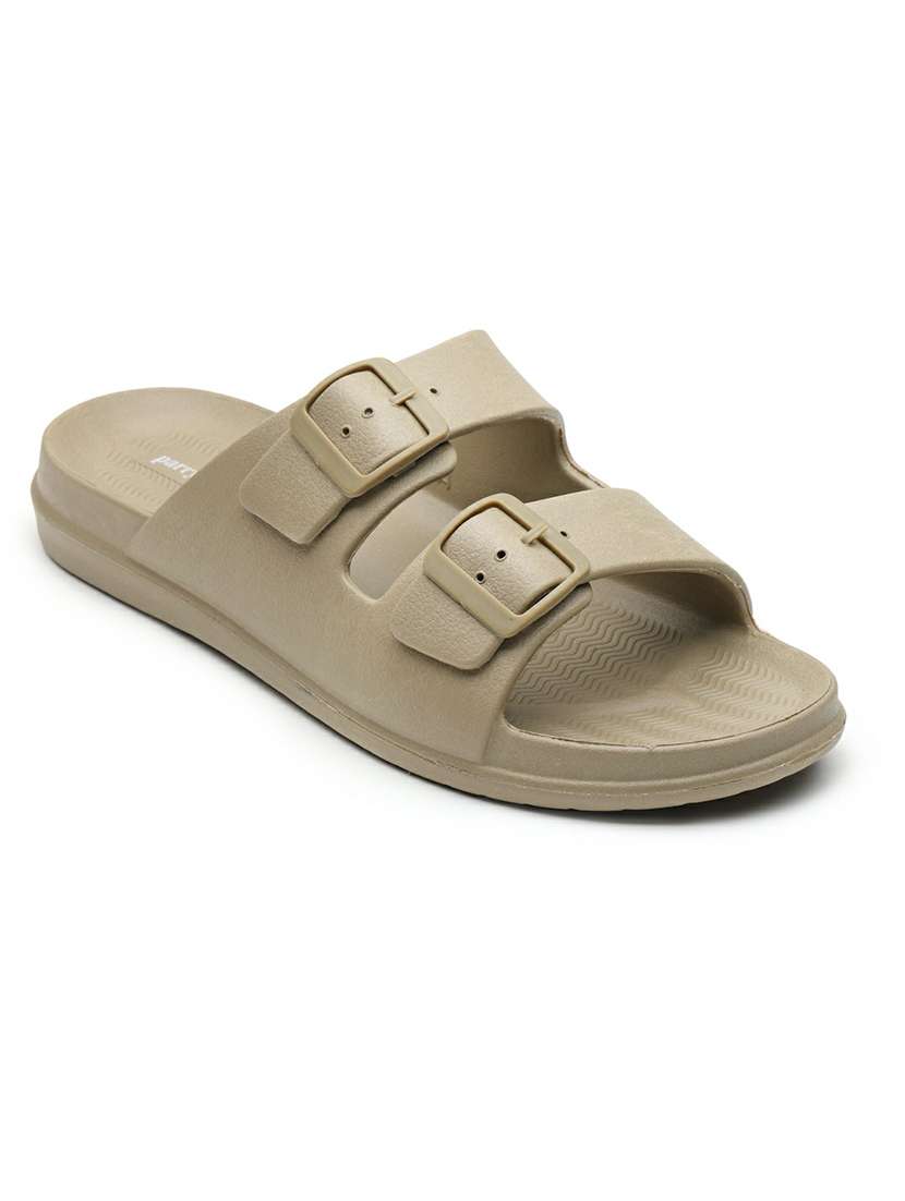 men beige slip on slider - 22542725 -  Standard Image - 2