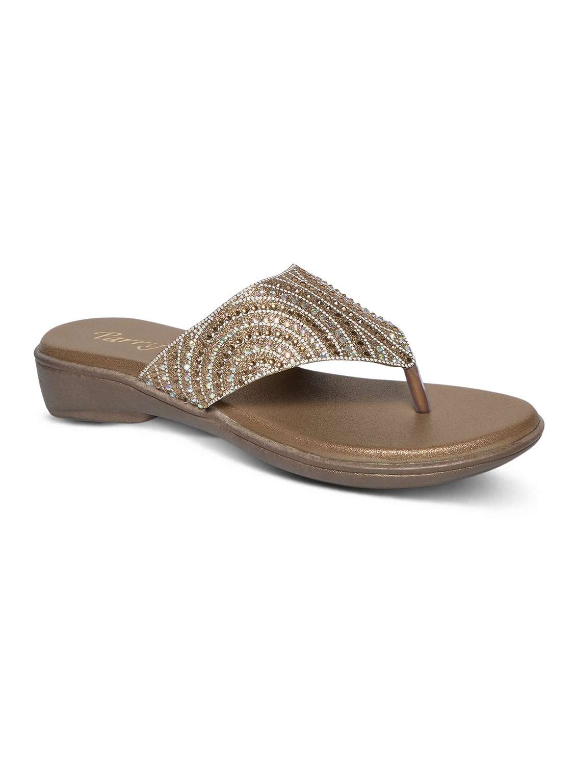 women embellished toe separator flat sandal - 22543069 -  Standard Image - 2