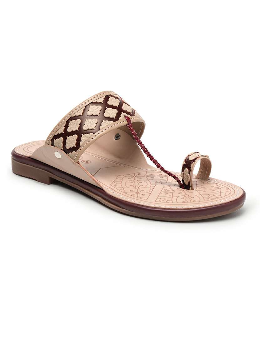 Women Textured One Toe Sandal - 22543133 -  Standard Image - 2