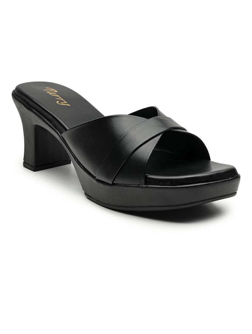 women black slip on sandal - 22543143 -  Standard Image - 2