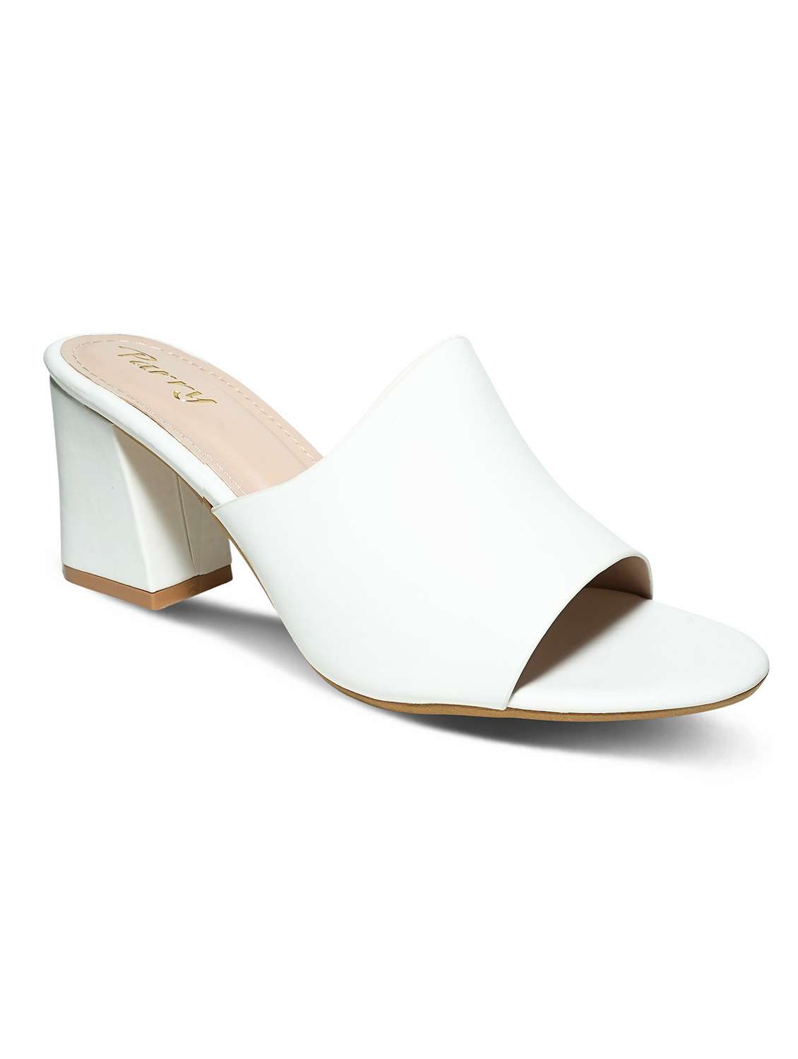Women White Slip On Sandal - 22543157 -  Standard Image - 2