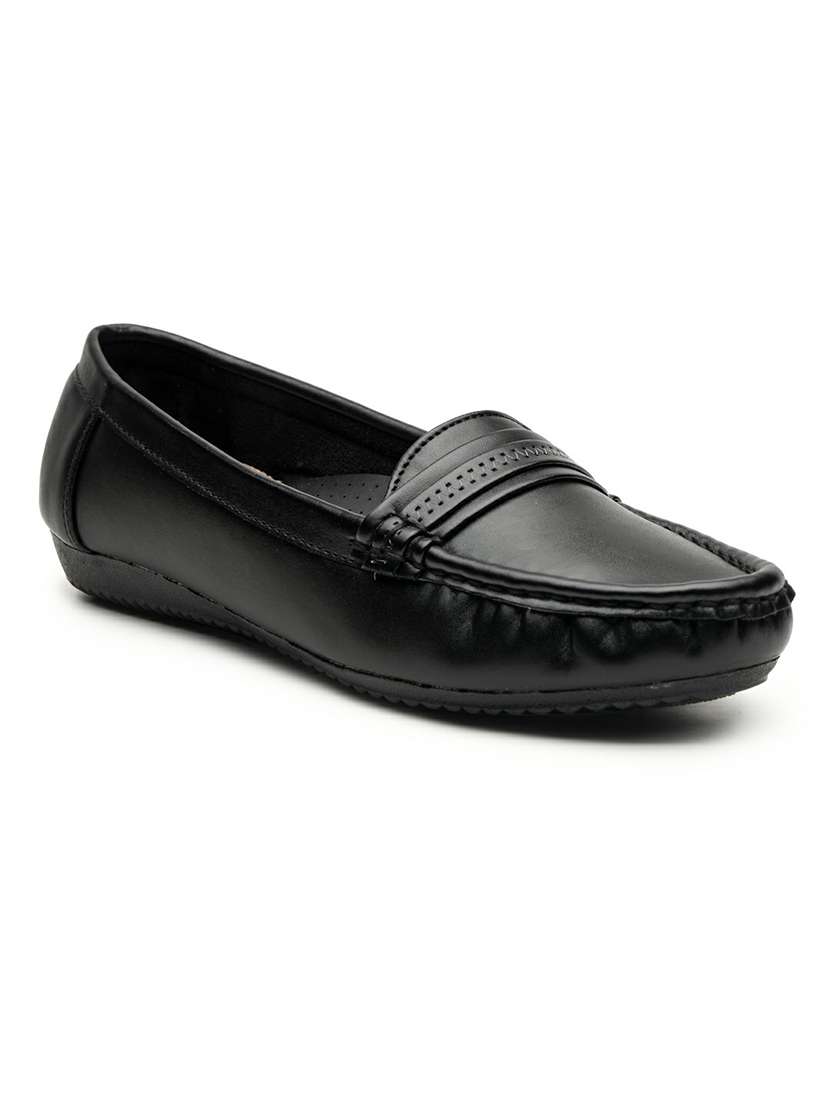 women black slip on loafer - 22543169 -  Standard Image - 2