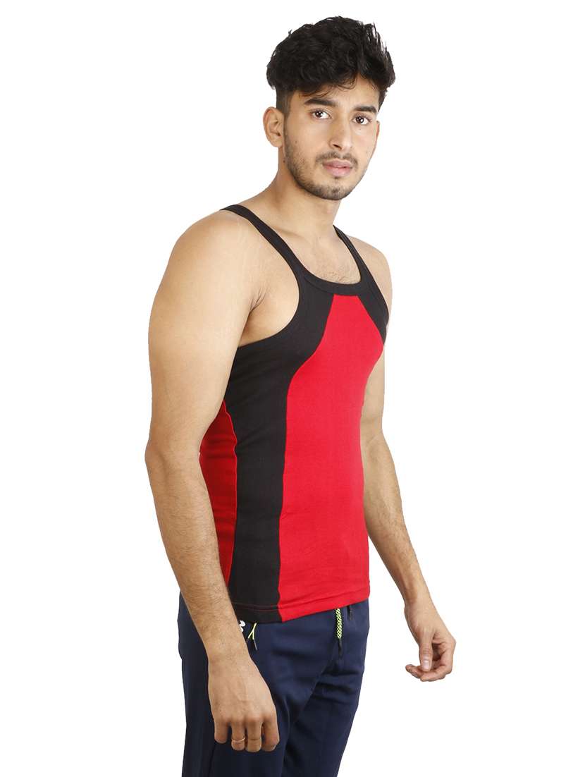 men pack of 2 color block sleeveless vest - 22543375 -  Standard Image - 2