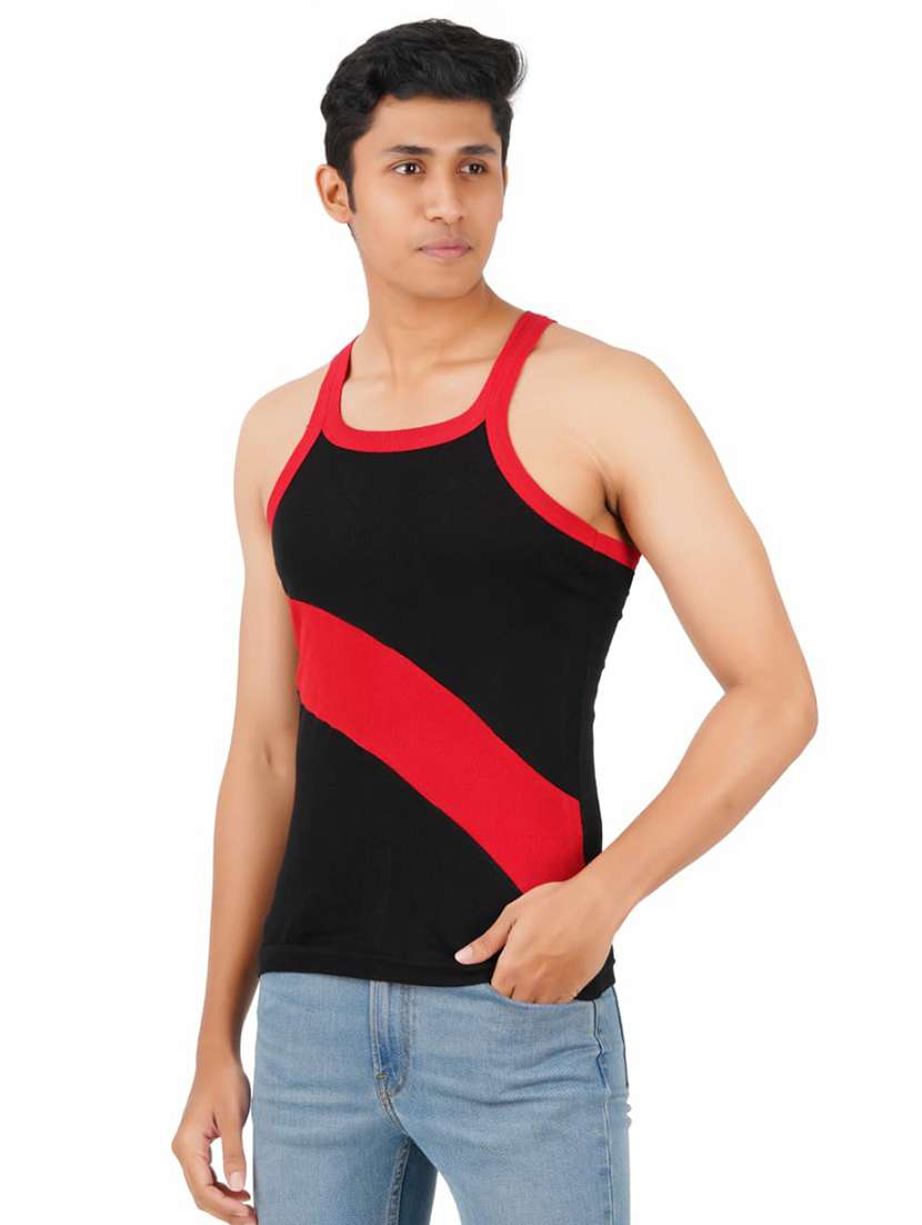 men pack of 2 color block sleeveless vest - 22543377 -  Standard Image - 2