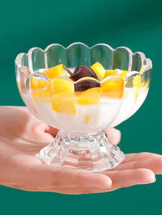 sweezy crystal ice cream dessert bowl set of 6 (120 ml) - 22543744 -  Standard Image - 2