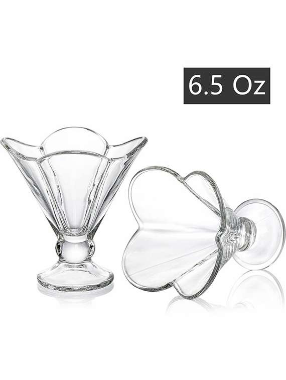 sweezy crystal deep flower ice cream cup set of 3 (175 ml) - 22543747 -  Standard Image - 2