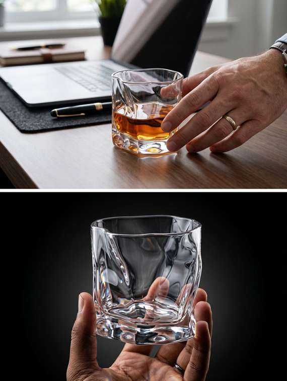 Neutral Glass Whiskey Glasses Set - Dishwasher Safe - 22543817 -  Standard Image - 2
