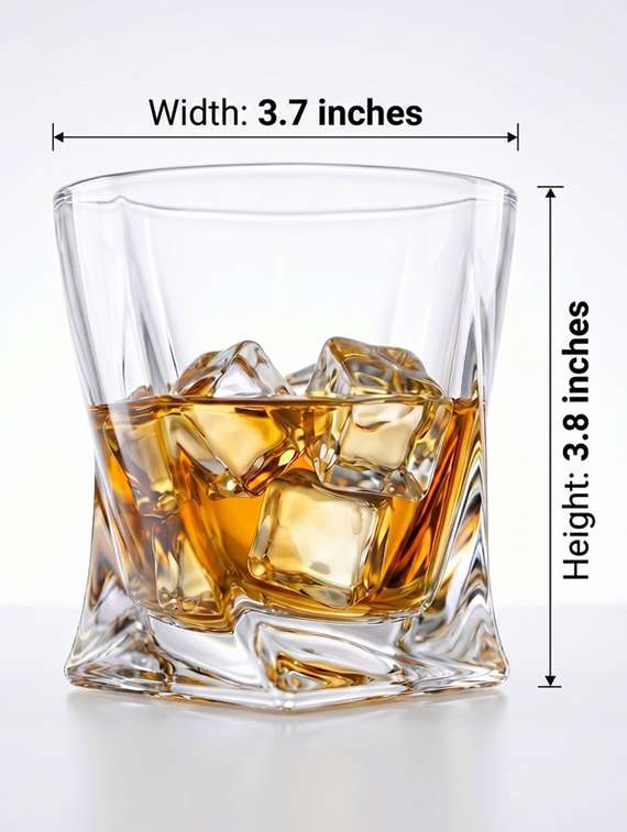 pack of 2 clear glass whiskey glasses dishwasher safe - 22543820 -  Standard Image - 2