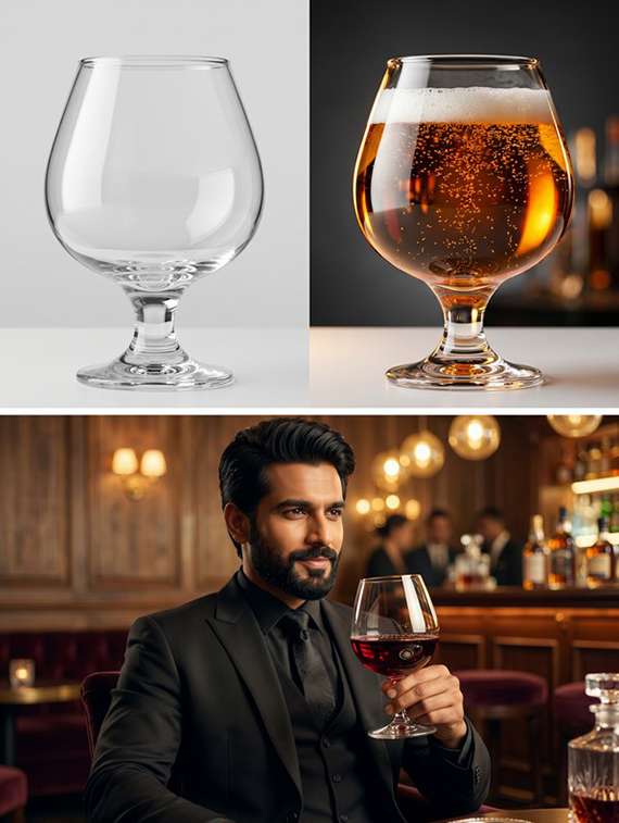 neutral glass whiskey glasses set of 2 - 22543822 -  Standard Image - 2
