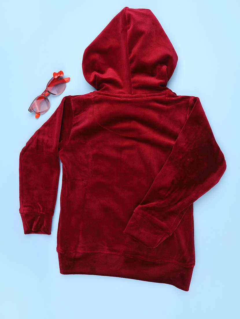 Girls Printed Long Sleeves Hooded Sweatshirt - 22547161 -  Standard Image - 2