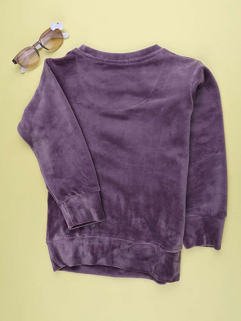 Girls Printed Long Sleeves Regular Fit Sweatshirt - 22547162 -  Standard Image - 2