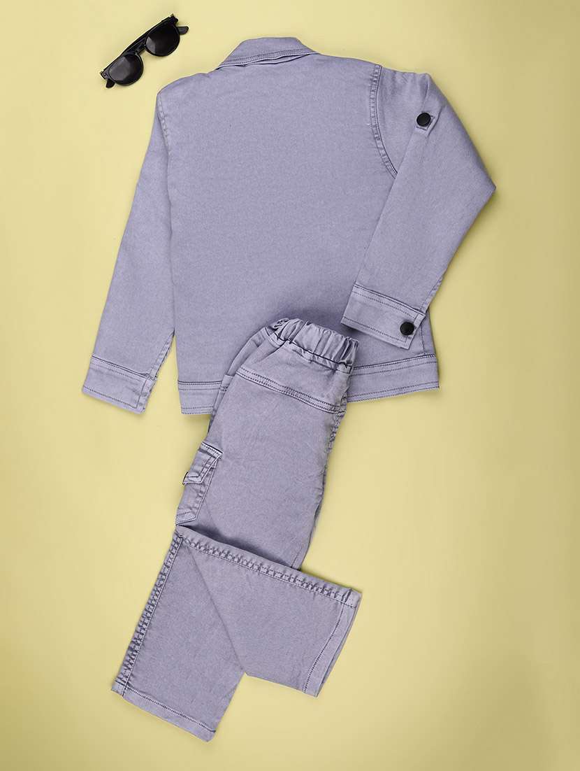 Boys Solid Long Sleeves Full Length Set - 22547360 -  Standard Image - 2