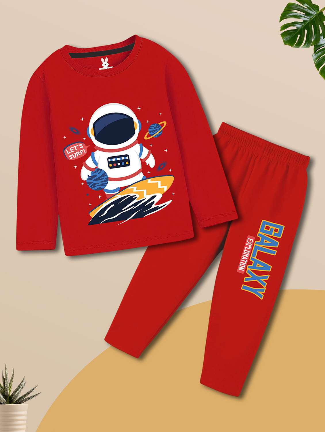 Boys Pack Of 2 Printed Long Sleeves Nightwear Set - 22547737 -  Standard Image - 2