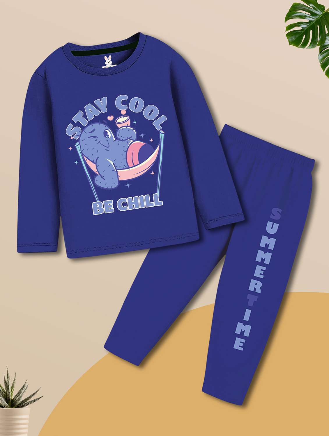 Boys Pack Of 2 Printed Long Sleeves Nightwear Set - 22547746 -  Standard Image - 2
