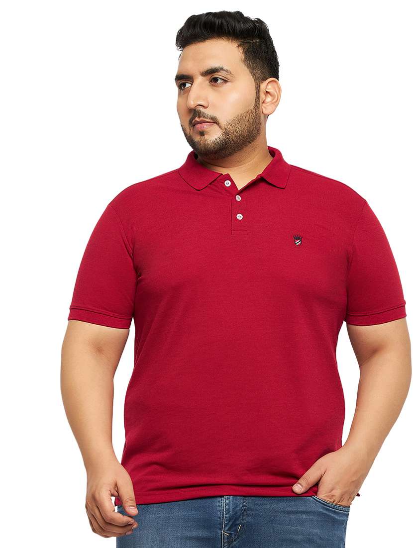 men solid short sleeve regular fit polo t-shirt