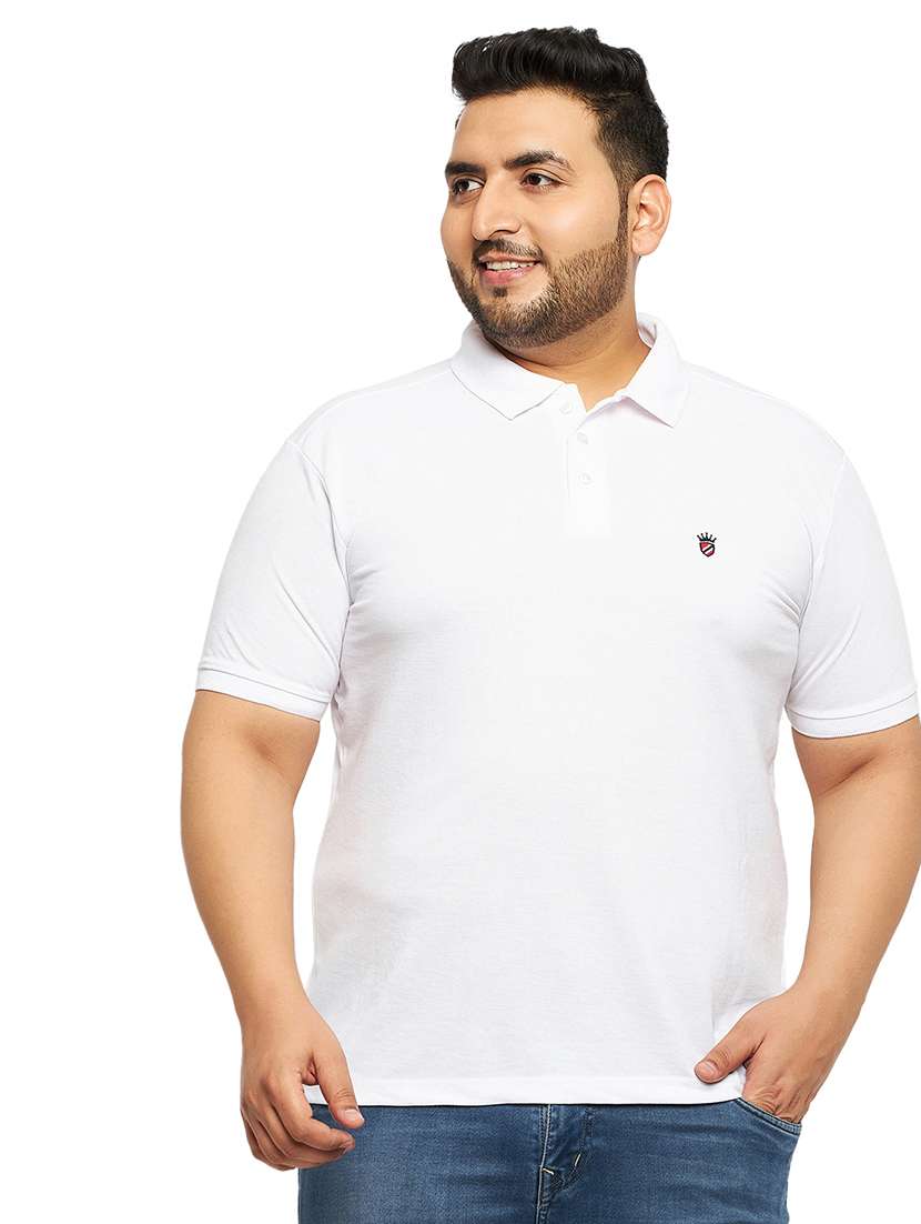 men solid short sleeve regular fit polo t-shirt