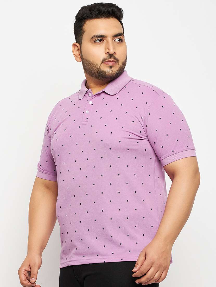 Men Printed Short Sleeve Regular Fit Polo T-shirt - 22548053 -  Standard Image - 2