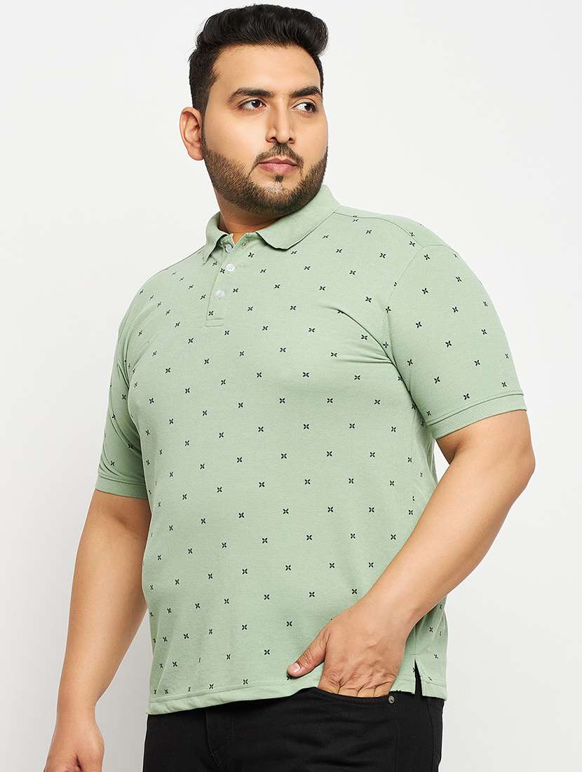 Men Printed Short Sleeve Regular Fit Polo T-shirt - 22548056 -  Standard Image - 2