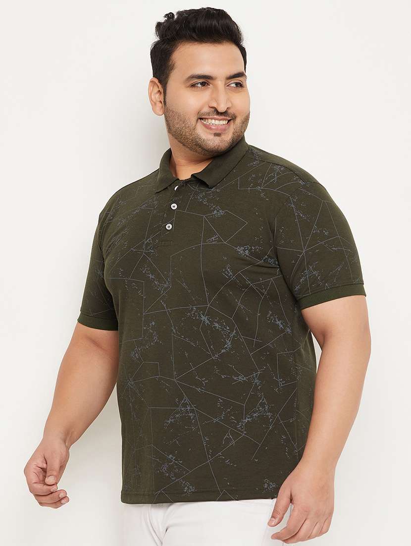 Men Printed Short Sleeve Regular Fit Polo T-shirt - 22548060 -  Standard Image - 2