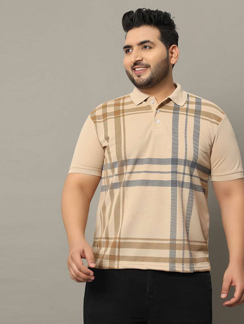men printed short sleeve regular fit polo t-shirt
