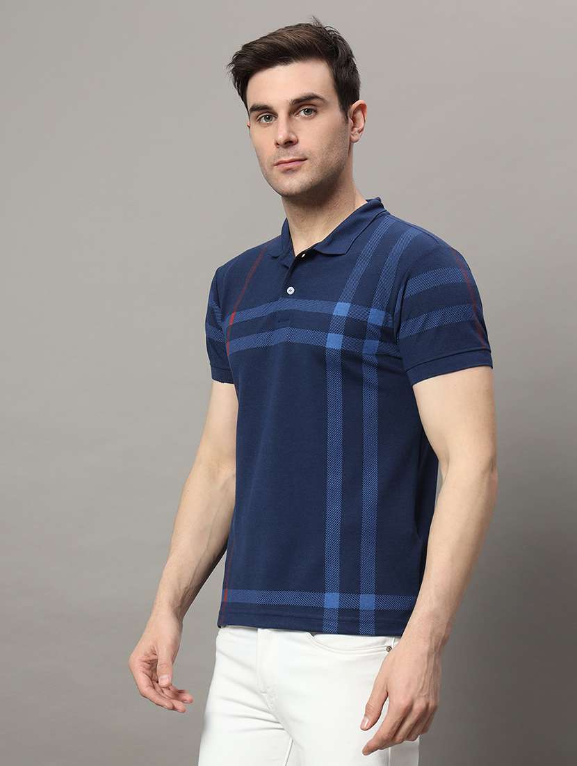 men printed short sleeves polo t-shirt - 22548075 -  Standard Image - 2