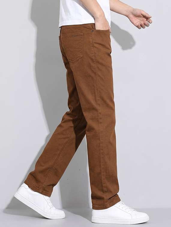 men solid mid rise straight fit jeans - 22548198 -  Standard Image - 2