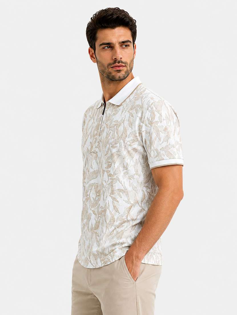 men printed short sleeves polo t-shirt - 22548313 -  Standard Image - 2