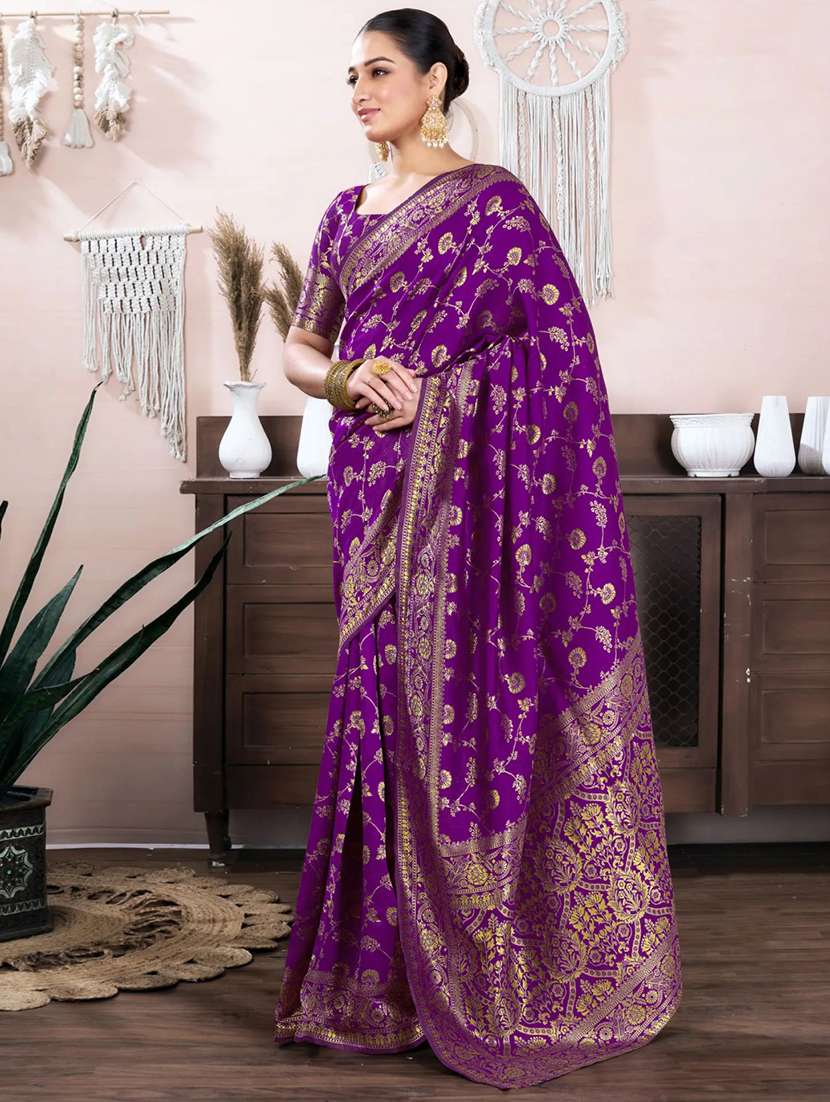 women self design banarasi saree with blouse - 22548549 -  Standard Image - 2