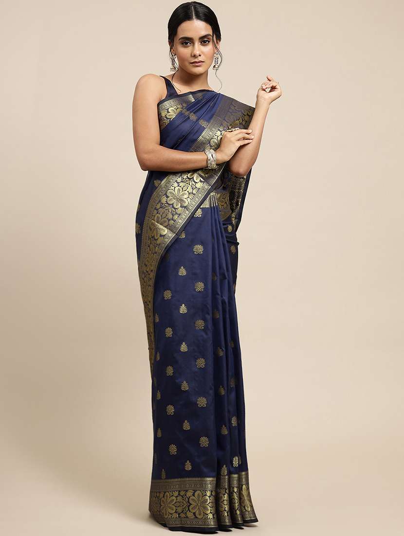 Women Self Design Banarasi Saree With Blouse - 22548552 -  Standard Image - 2
