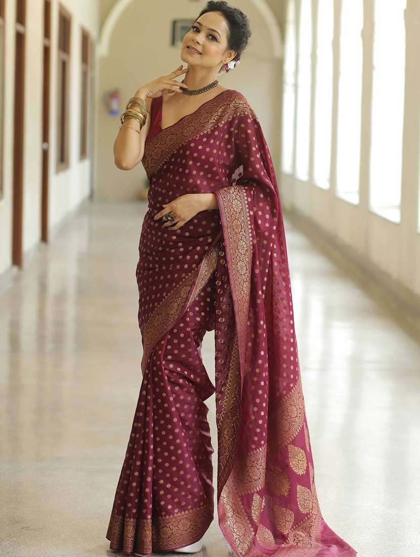 women self design banarasi saree with blouse - 22548556 -  Standard Image - 2