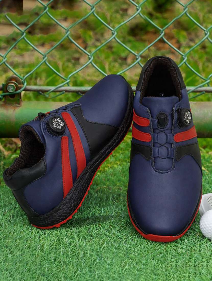 men color block lace up sport shoes