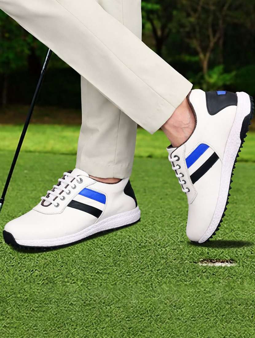 Men Striped Lace Up Sport Shoes - 22548757 -  Standard Image - 2