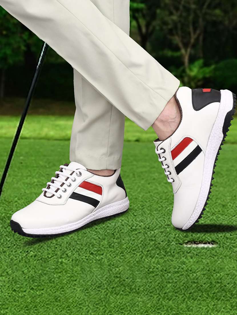 Men Striped Lace Up Sport Shoes - 22548758 -  Standard Image - 2
