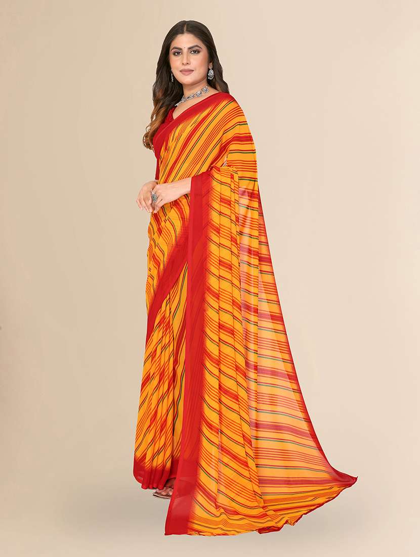 women printed casual wear saree with blouse - 22548862 -  Standard Image - 2