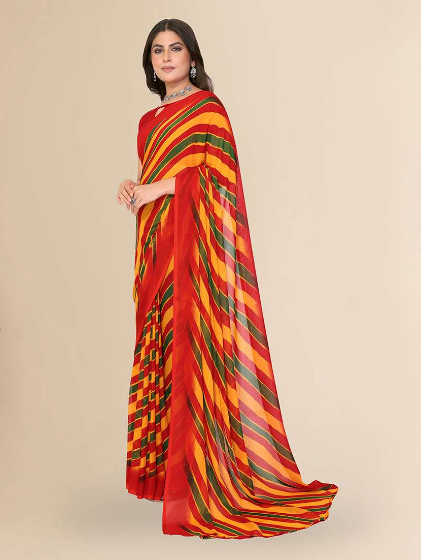 women printed casual wear saree with blouse - 22548864 -  Standard Image - 2