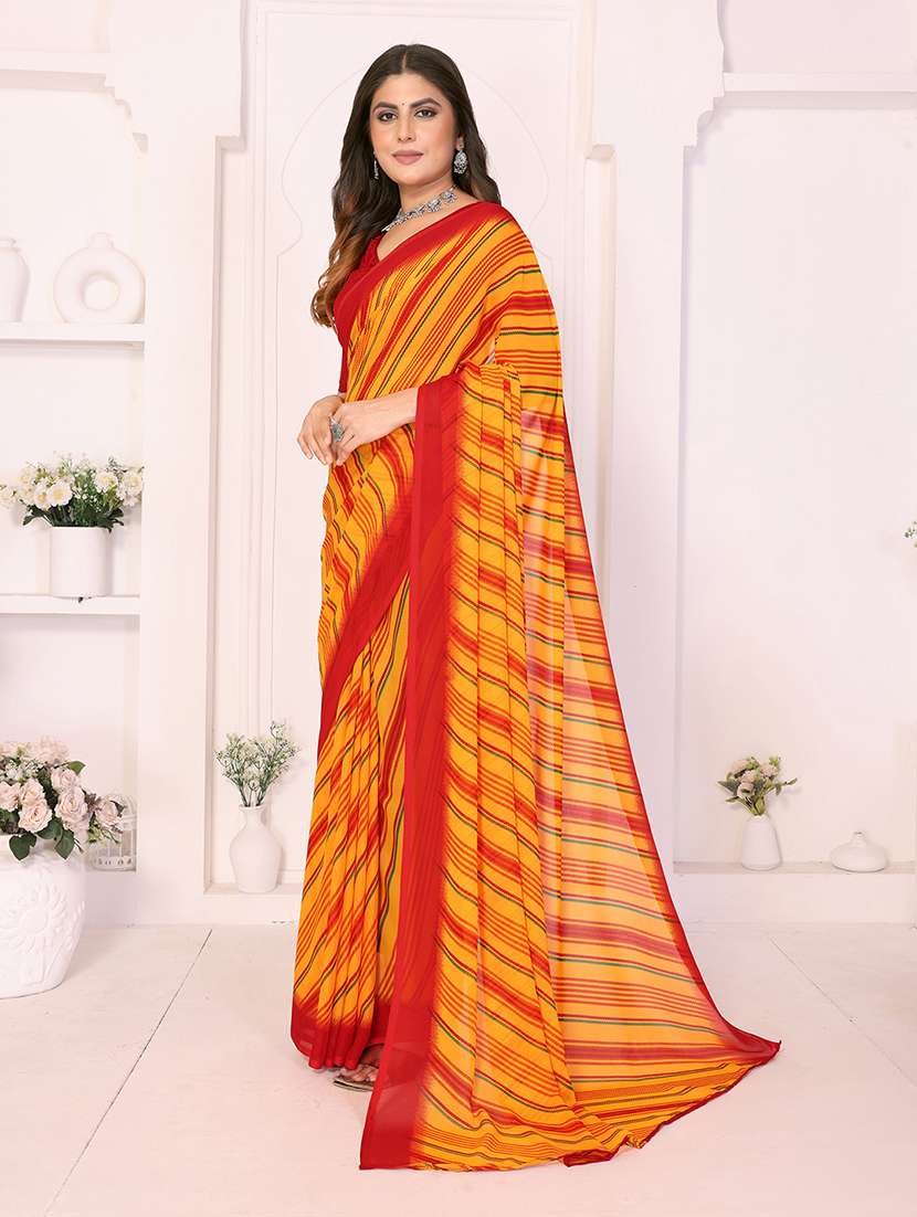 women printed casual wear saree with blouse - 22548883 -  Standard Image - 2