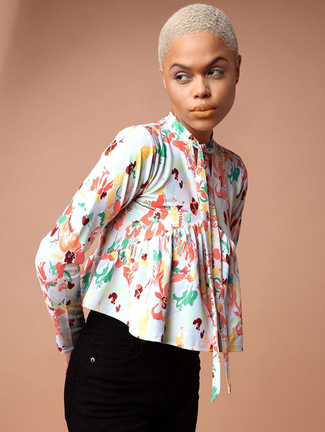 white polyester regular top - 22549008 -  Standard Image - 2