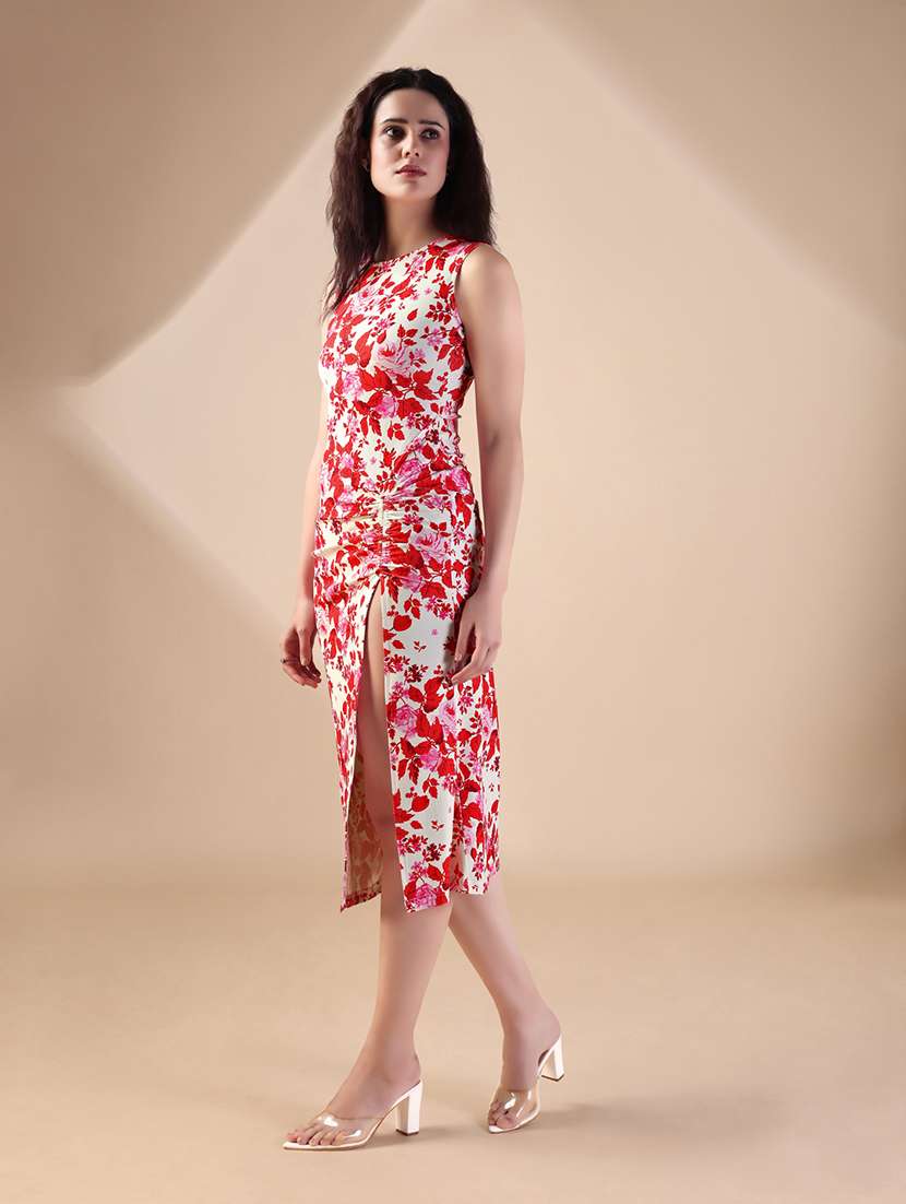 women printed sleeveless bodycon dress - 22549352 -  Standard Image - 2