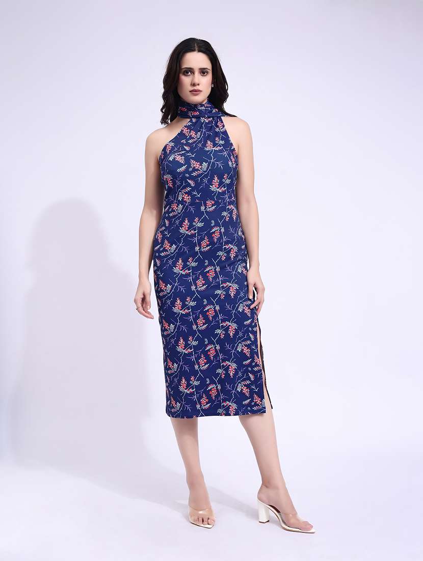 women printed single shoulder sheatshe dress - 22549358 -  Standard Image - 2