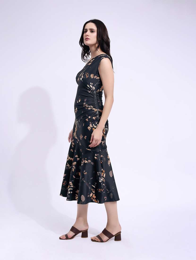 women printed single shoulder sheath dress - 22549361 -  Standard Image - 2