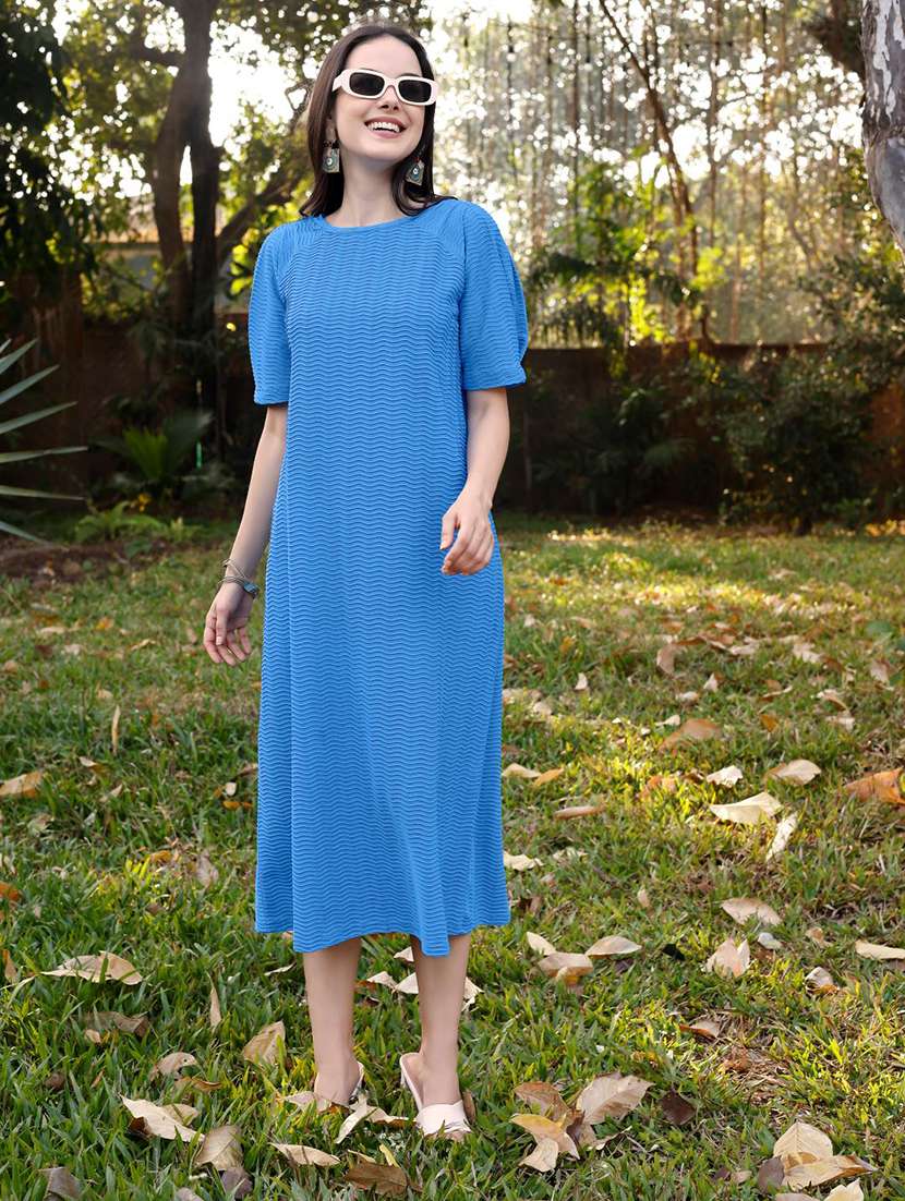 women self design short sleeves shift dress - 22549492 -  Standard Image - 2