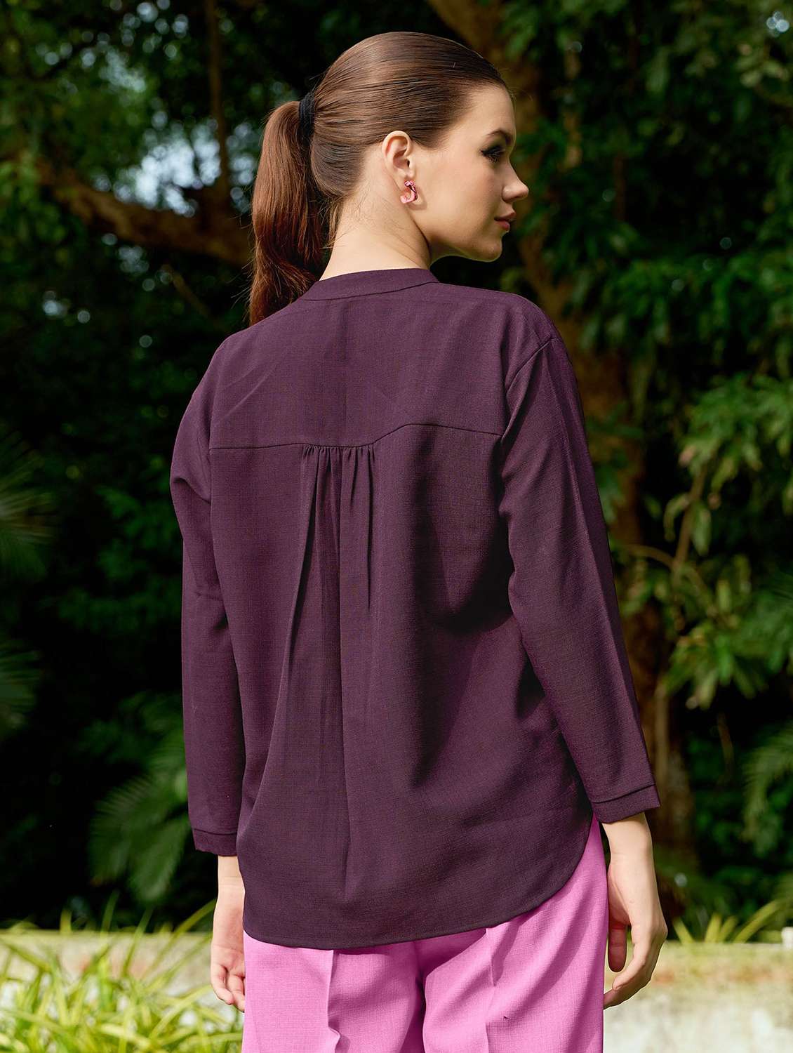 women embroidered long sleeves regular shirt - 22549549 -  Standard Image - 2